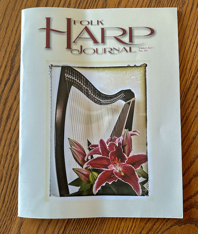 Winter 2023 Folk Harp Journal Cover